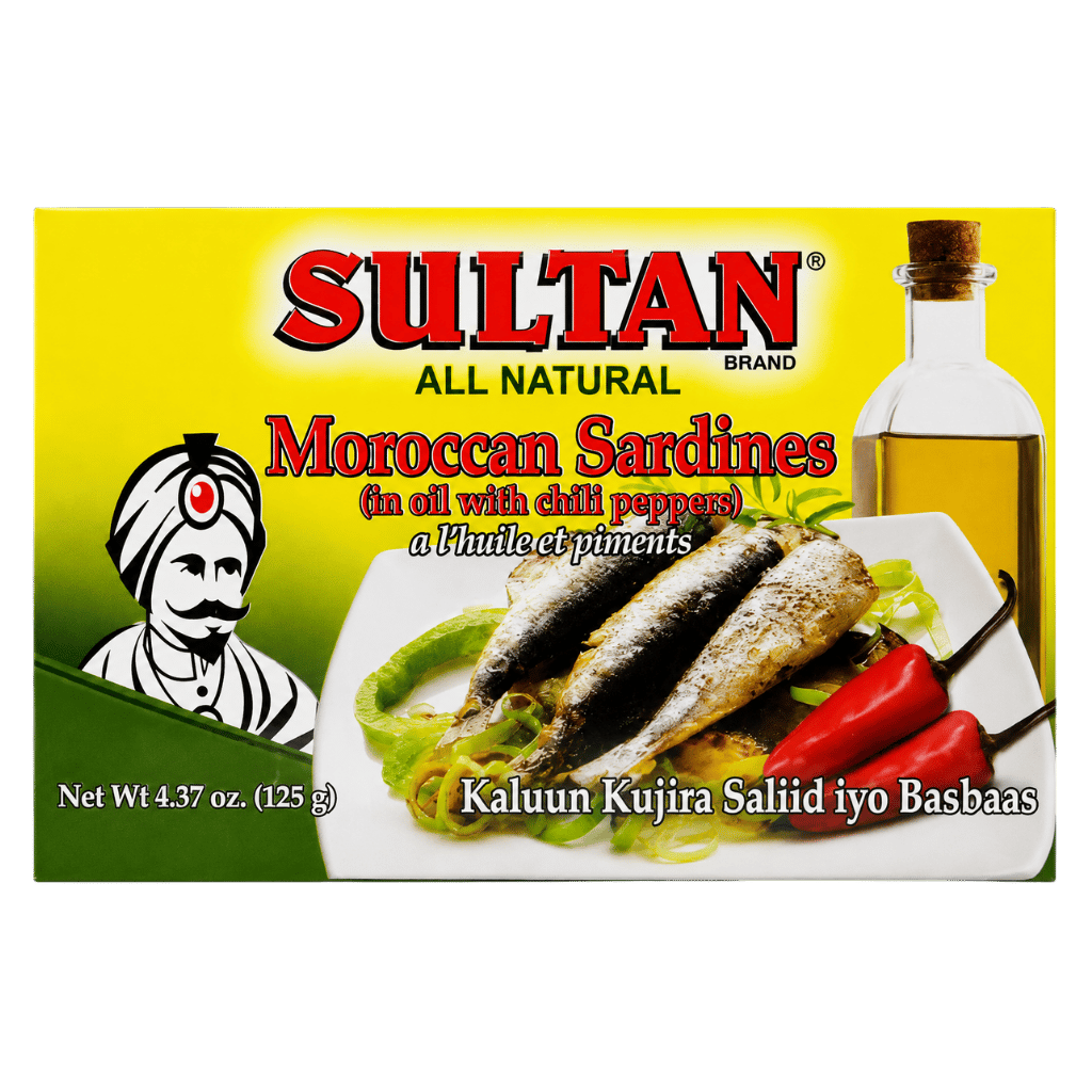 Sultan Moroccon Sardines In Oil Mild 125 g buy online USA - 1
